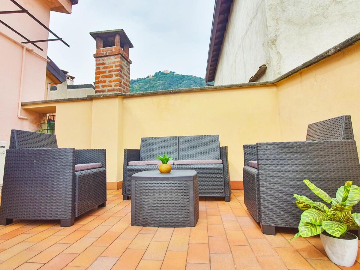 King Como Lake Center 9 Posti Letto- Grande Terrazza - 2 Bagni Privati Kültér fotó